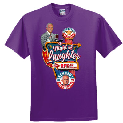 Kennedy Night of Laughter retro sign crooner tee - Everyone's Favorite T-Shirt for the Whole Family Thumbnail