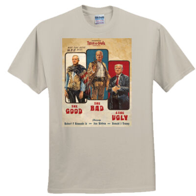 Kennedy the Good, the Bad, & the Ugly Vintage western poster satire tee - Everyone's Favorite T-Shirt for the Whole Family Thumbnail