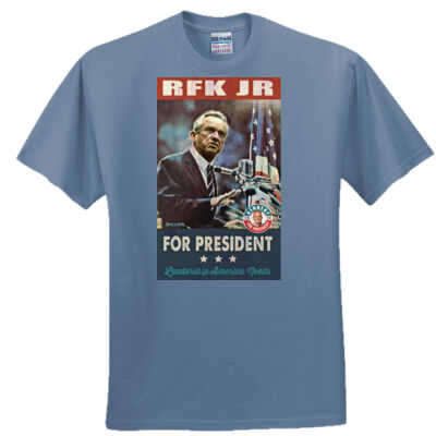 Vintage RFKJR campaign poster satire tee - Everyone's Favorite T-Shirt for the Whole Family Thumbnail