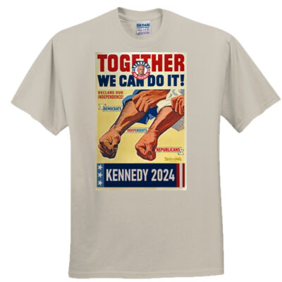 Kennedy Together we can do it! vintage campaign poster tee - Everyone's Favorite T-Shirt for the Whole Family Thumbnail