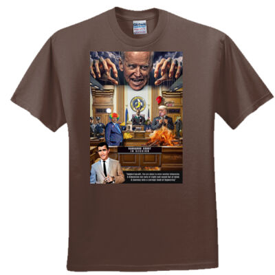 Bidens Kangaroo Court Witch Hunt for Trump satire tee - Everyone's Favorite T-Shirt for the Whole Family Thumbnail