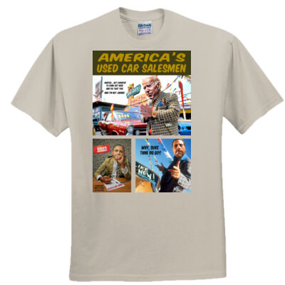 America's used car salesmen spoof tee - Everyone's Favorite T-Shirt for the Whole Family Thumbnail