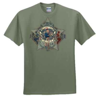 Uncle Sam vax devils Obey tee - Everyone's Favorite T-Shirt for the Whole Family Thumbnail