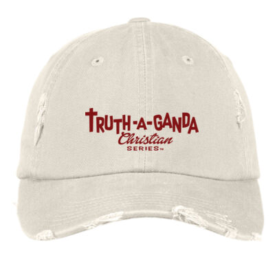 Truthaganda Christian Series Logo Distressed dad cap - Distressed Cap Thumbnail