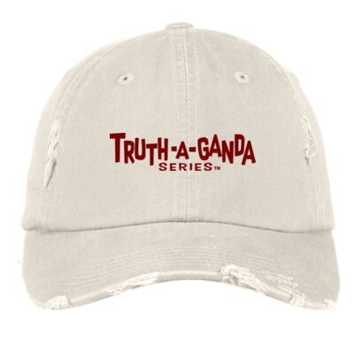 Truthaganda Series Logo Distressed dad cap - Distressed Cap Thumbnail