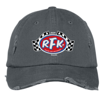 RFKJR logo classic vintage patch B distressed cotton ball cap - Distressed Cap Thumbnail