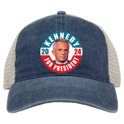 RFKJR Truthaganda Circle logo truckers cap - Pigment-Dyed Trucker Cap Thumbnail