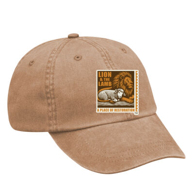 Lion & the Lamb Logo dad cap - Optimum Pigment Dyed-Cap Thumbnail