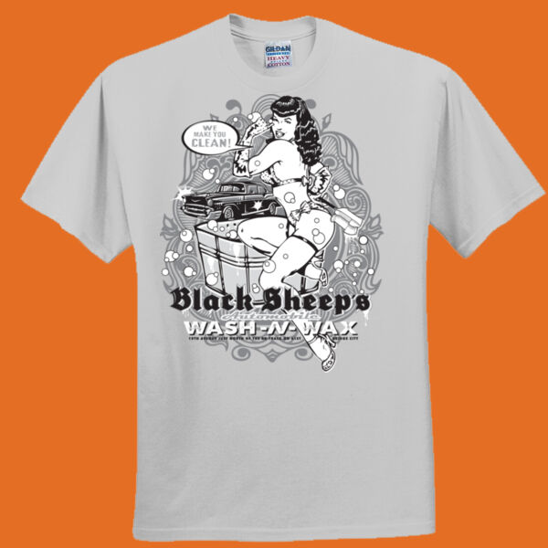 Black Sheep Wash & Wax Vintage pinup tee - Everyone's Favorite T-Shirt for the Whole Family Thumbnail