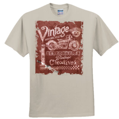 Vintage Creatives Rustic Motorcycle Tee - Everyone's Favorite T-Shirt for the Whole Family Thumbnail