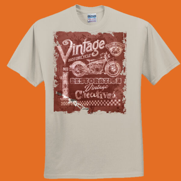 Vintage Creatives Rustic Motorcycle Tee - Everyone's Favorite T-Shirt for the Whole Family Thumbnail