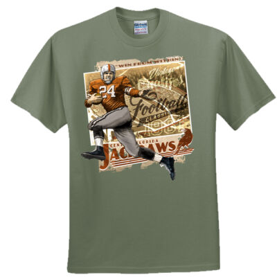 Vintage Creatives Jackdaws Old School Football Tee - Everyone's Favorite T-Shirt for the Whole Family Thumbnail