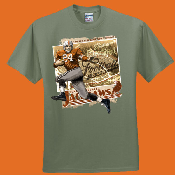 Vintage Creatives Jackdaws Old School Football Tee - Everyone's Favorite T-Shirt for the Whole Family Thumbnail
