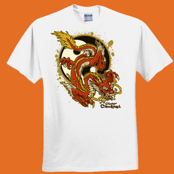 Vintage Creatives Yin Yang Dragon Tee - Everyone's Favorite T-Shirt for the Whole Family Thumbnail