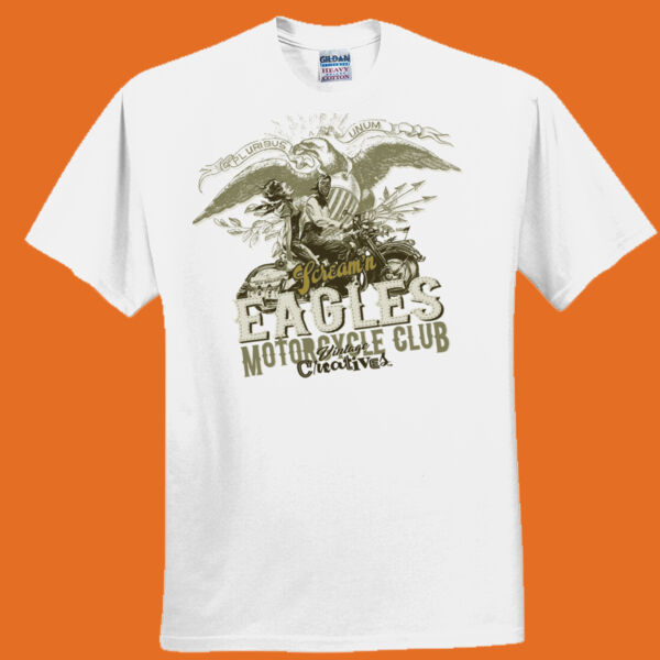 Vintage Creatives Scream'n Eagles Mootorcycle Club tee - Everyone's Favorite T-Shirt for the Whole Family Thumbnail