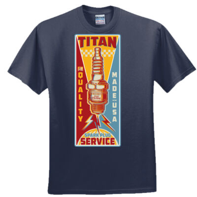 Vintage Creatives Titan Spark Plugs tee - Everyone's Favorite T-Shirt for the Whole Family Thumbnail