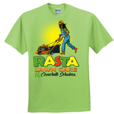 Rasta Lawncare & Concrete tee design 1 - Everyone's Favorite T-Shirt for the Whole Family Thumbnail