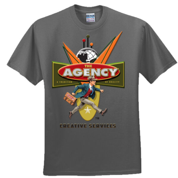 The Agency Walking Agent Mascot Vertical Logo Tee - Everyone's Favorite T-Shirt for the Whole Family Thumbnail