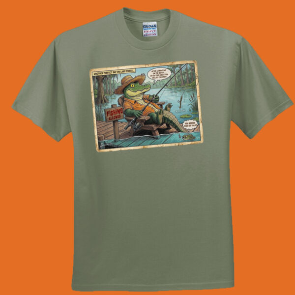 Fishing Gator Toon Vintage Truth-a-ganda Tee Thumbnail