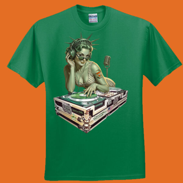 Lady Liberty DJ 2 Vinbtage Truth-a-ganda Tee Thumbnail