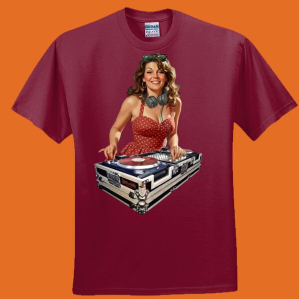 Red Dress DJ Vinatge Truth-a-ganda Tee Thumbnail