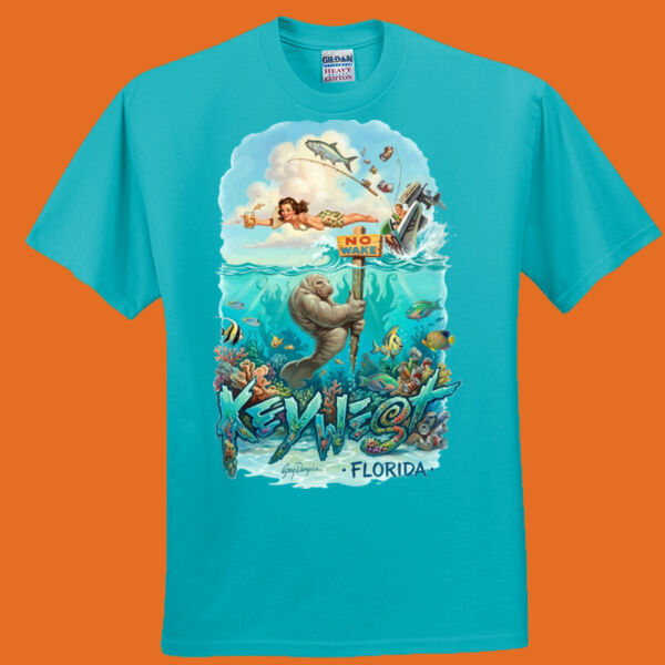 Manny The Manatee Key West Vintage Truth-a-ganda Tee Thumbnail