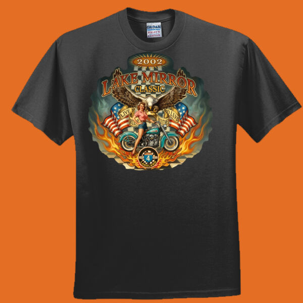Eagle Biker Pinup Vintage Truth-a-ganda Tee Thumbnail