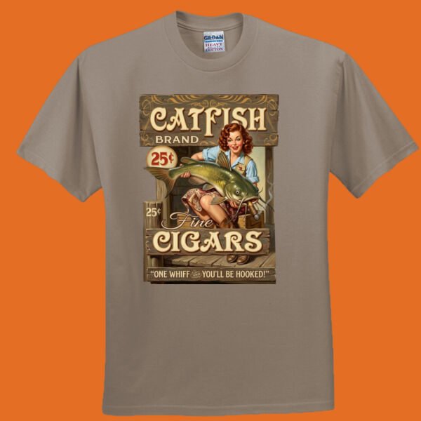 Catfish Cigars Pinup Vintage Truth-a-ganda Tee Thumbnail