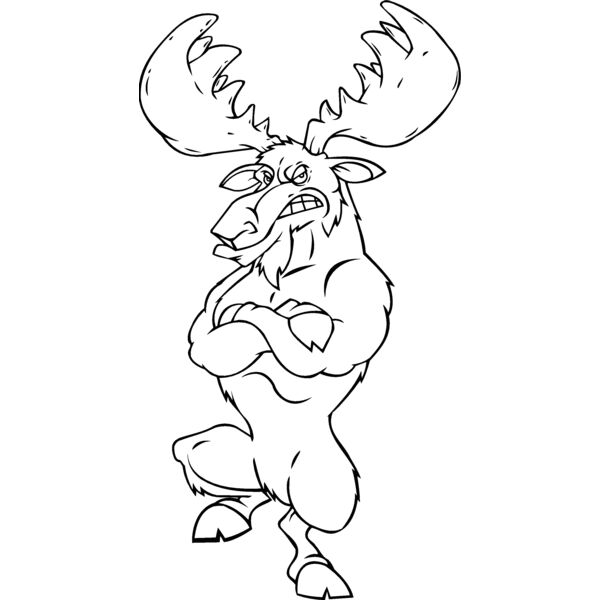 moose standing on ball Thumbnail