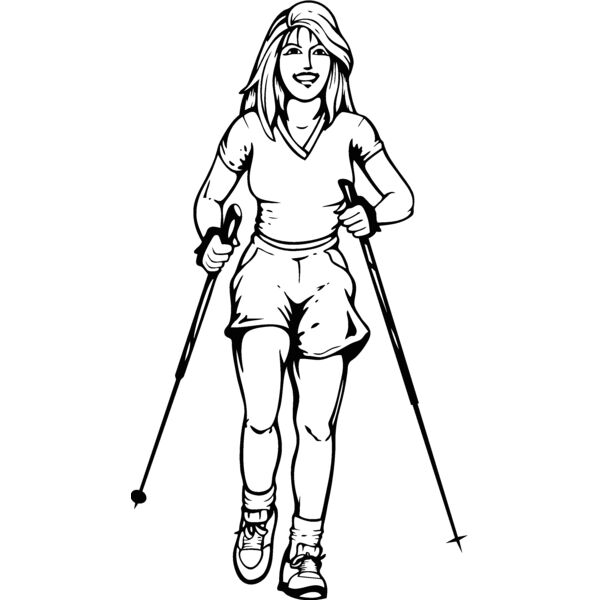 nordic walking 03bw Thumbnail